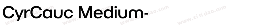 CyrCauc Medium字体转换